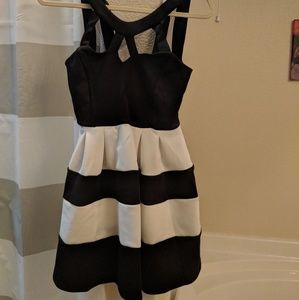 Black and white dress